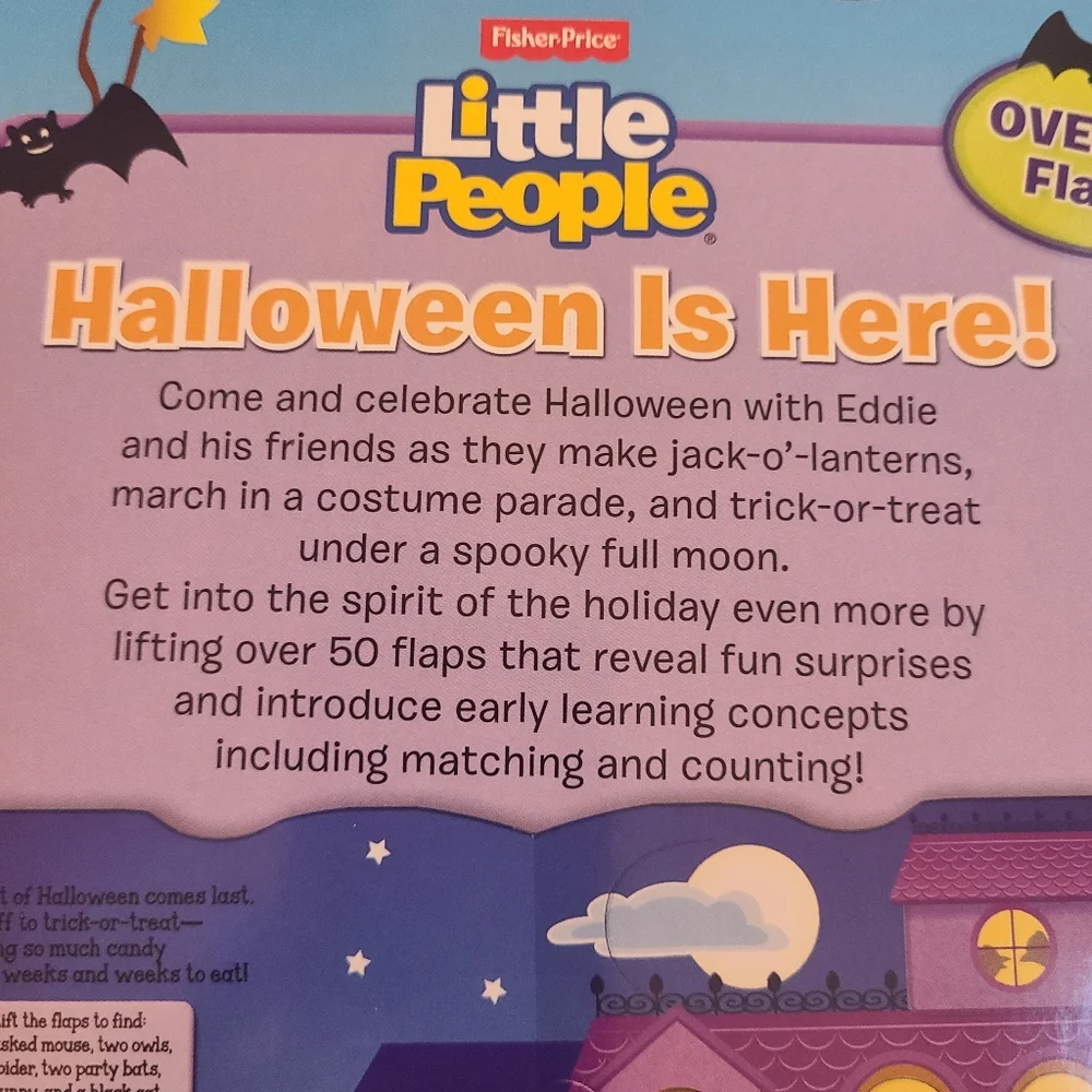 Fisher-Price Board Book‎ Little People Halloween Lift-the-Flap Adventure